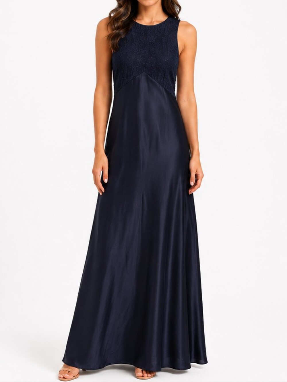 Vintage Susan Roselli for Vijack Black Halter Gown Size 4
